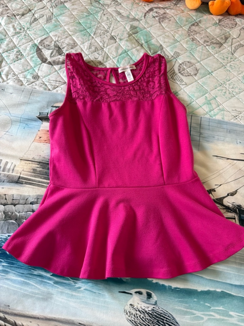 Set of 5 Peplum Tops with Lace (Express & other brands)